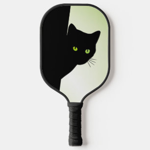 Raquette De Pickleball Chat noir aux yeux verts