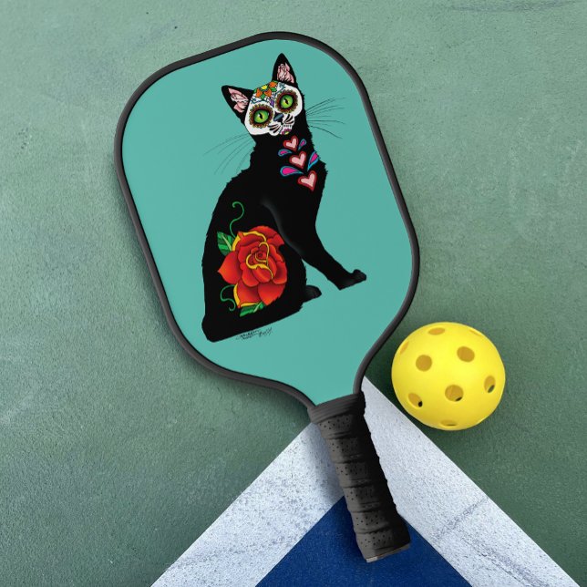 Raquette De Pickleball Chat noir de Sugar (Créateur téléchargé)