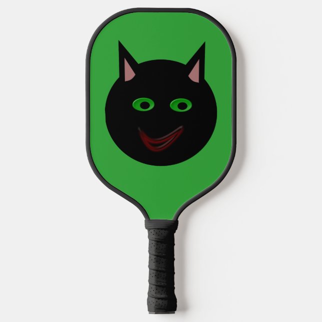 Raquette De Pickleball Chat noir d'Halloween (Recto)