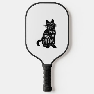 Raquette De Pickleball Chat Silhouette Meow