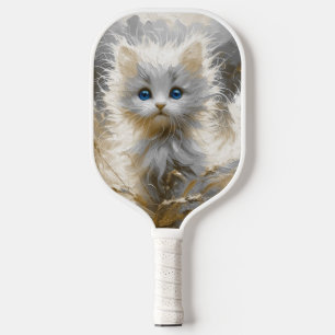 Raquette De Pickleball Chaton blanc précieux