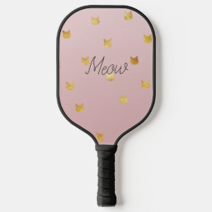 Raquette De Pickleball Chats en or Blush Rose Ombre