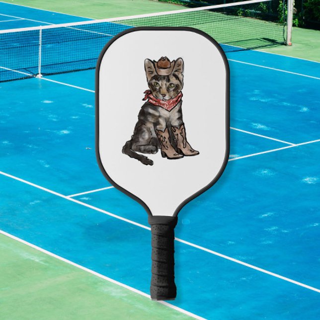 Raquette De Pickleball chats et cowboys (Créateur téléchargé)