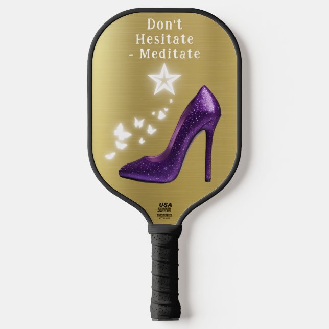 Raquette De Pickleball Chaussure à talon Parties scintillant violet sur o (Recto)