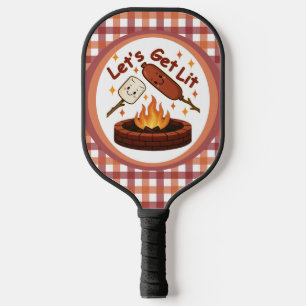 Raquette De Pickleball Cheminée « Let’s Get Lit » - Joli marshmallow et h