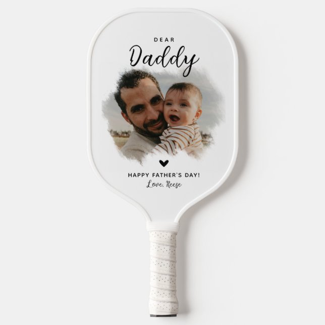 Raquette De Pickleball Cher papa | Fête des pères personnalisée (Recto)