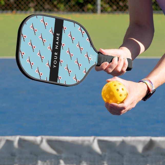 Raquette De Pickleball Cherry Blossom, Pink Sakura, Votre Nom (Insitu)