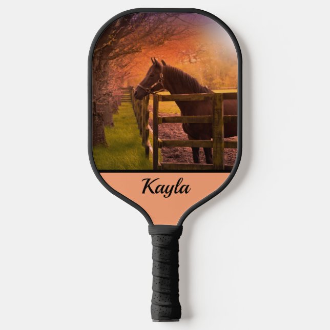 Raquette De Pickleball Cheval d'automne (Recto)