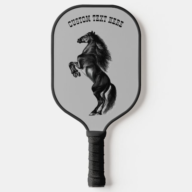 Raquette De Pickleball Cheval d'élevage Pickleball Paddle avec texte pers (Recto)