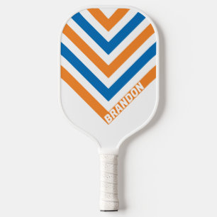 Raquette De Pickleball Chevron Rétro New Amsterdam avec Nom