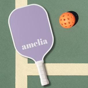 Raquette De Pickleball Chic Lavande violet Monogramme