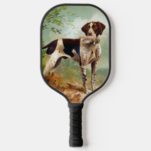 Raquette De Pickleball Chien de chasse avec oiseau dans la bouche