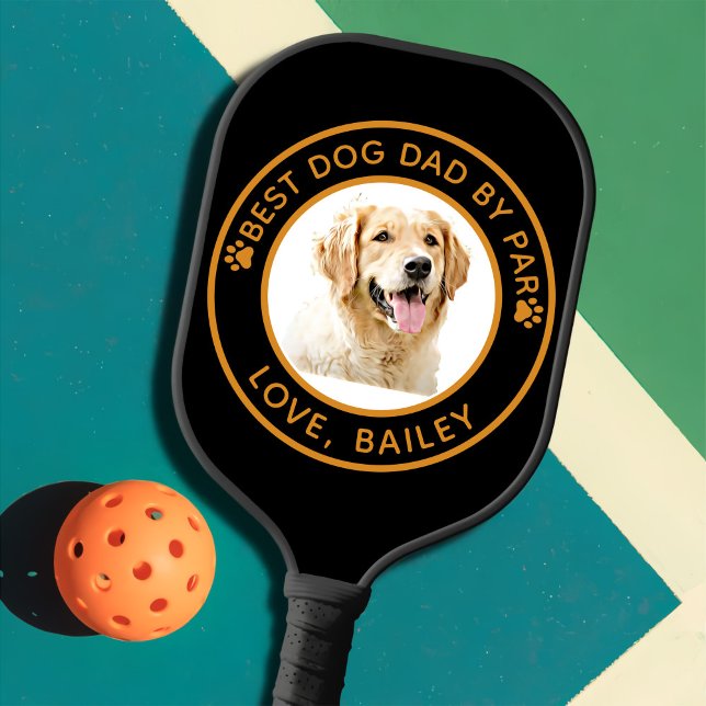 Raquette De Pickleball Chien d'or retriever personnalisé Chien dessiné pe (Créateur téléchargé)