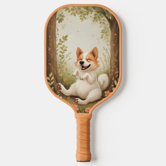 Raquette De Pickleball Chien heureux  (Recto)