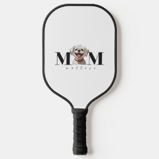 Raquette De Pickleball Chien Maman MALTESE T-shirt classique