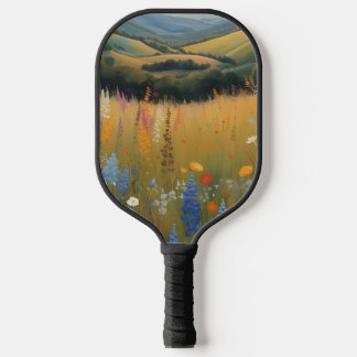 Raquette De Pickleball Chien Noir Fleur Sauvage