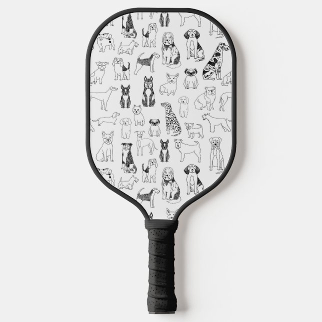 Raquette De Pickleball Chiens (Recto)