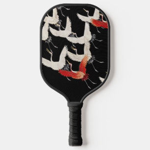 Raquette De Pickleball Chinoiserie Grue volante Zen Minimaliste Kimono Ar