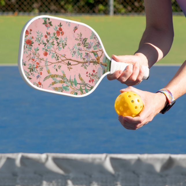 Raquette De Pickleball Chinoiserie rose (Insitu)