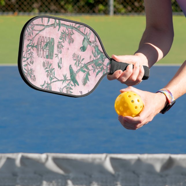 Raquette De Pickleball Chinoiserie rose (Insitu)