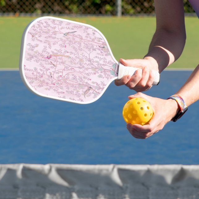 Raquette De Pickleball Chinoiserie rose (Insitu)