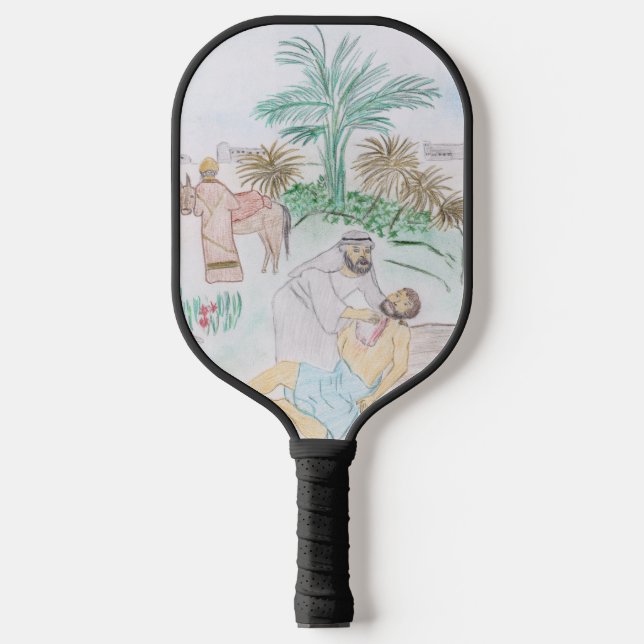 Raquette De Pickleball Christian Artwork Le bon samaritain (Recto)