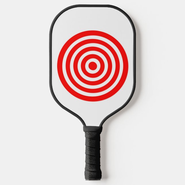Raquette De Pickleball Cible rouge et blanche (Recto)