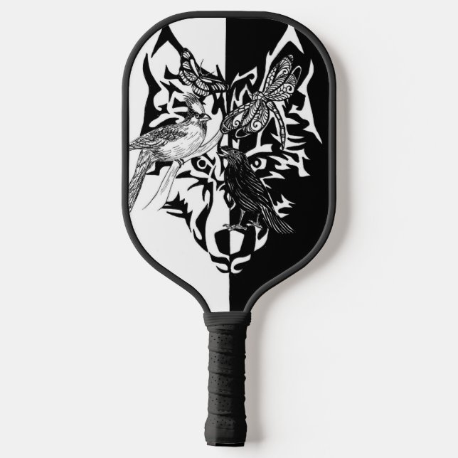 Raquette De Pickleball Cinq symboles animaux Pickleball Paddle (Verso)