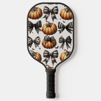Raquette De Pickleball Citrouilles et arcs Halloween Grey Pickleball Padd