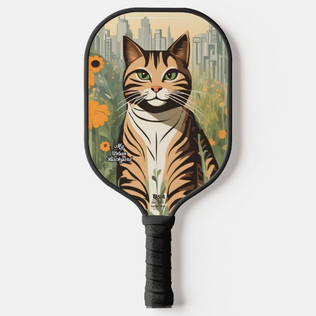 Raquette De Pickleball City Tabby Paddle de Pickleball Personnalisé (Recto)