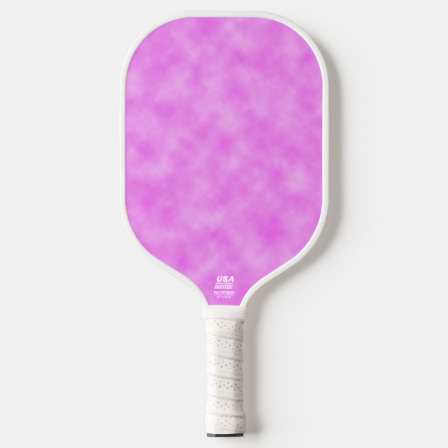 Raquette De Pickleball Clair rose violet violet Motif nuageux (Recto)