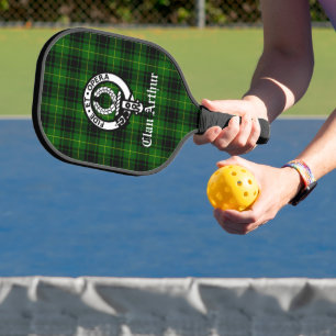 Raquette De Pickleball Clan Arthur Crest Badge & Tartan