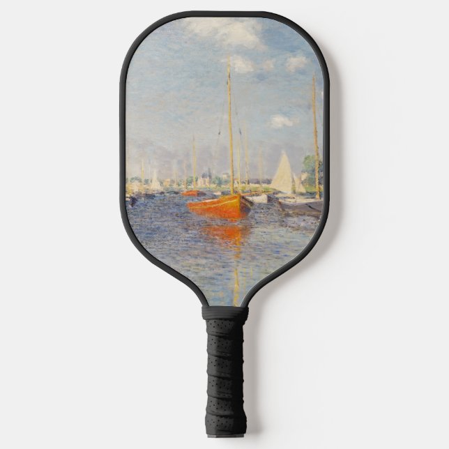 Raquette De Pickleball Claude Monet. Bateaux rouges, Argenteuil (Recto)