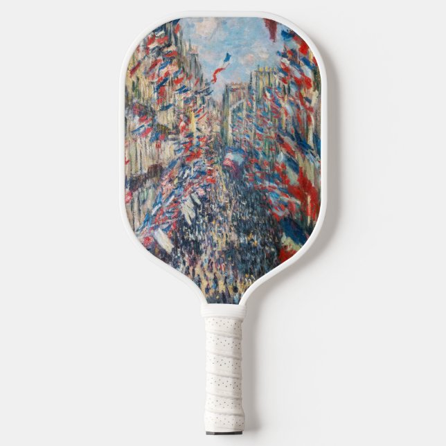 Raquette De Pickleball Claude Monet - La Rue Montorgueil - Paris (Recto)