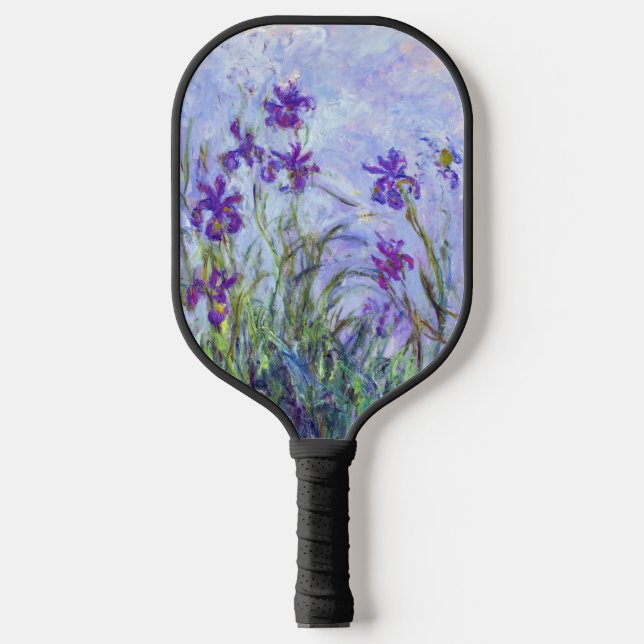 Raquette De Pickleball Claude Monet - Lilac Irises / Iris Mauves (Recto)