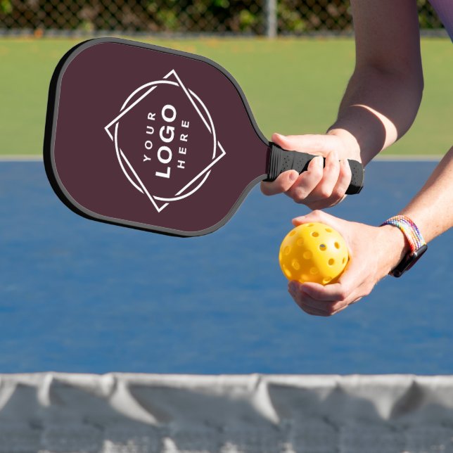 Raquette De Pickleball Code QR noir élégant et élégant (Insitu)