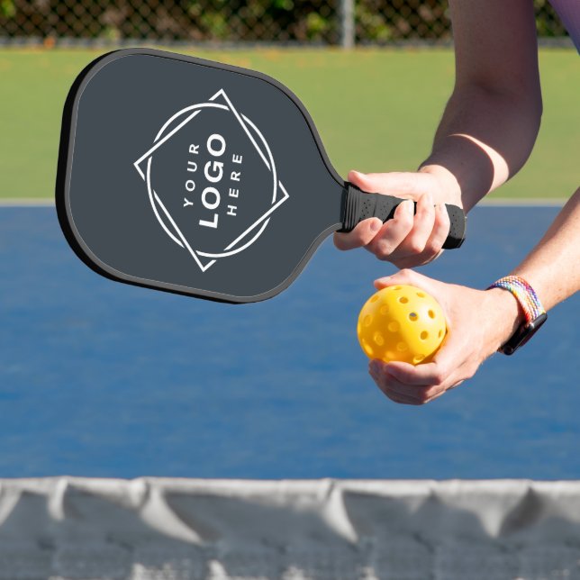 Raquette De Pickleball Code QR noir élégant et élégant (Insitu)