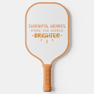 Raquette De Pickleball Cœurs reconnaissants illuminent le monde