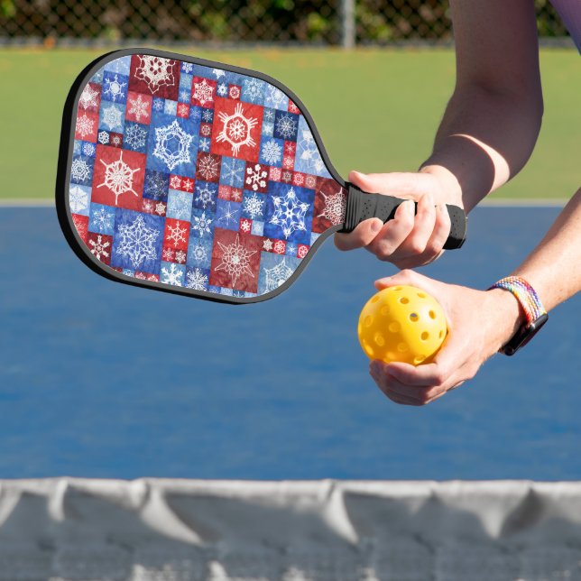 Raquette De Pickleball Collage flocon de neige du 250e anniversaire (Insitu)