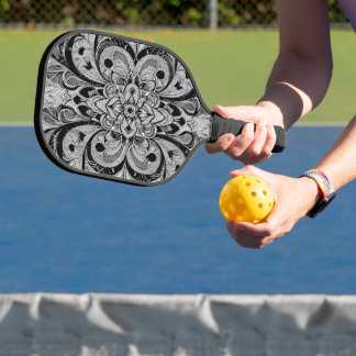 Raquette De Pickleball Color Symphony Mandala – Bold Psychedelic Floral