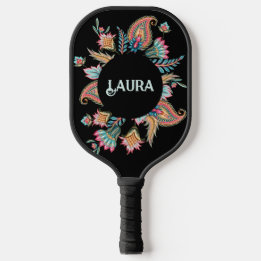 Raquette De Pickleball Coloré Paisley Personnalisé