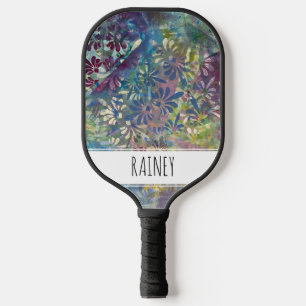 Raquette De Pickleball Colorful Artistic Funky Abstrait Peint Motifs