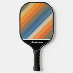 Raquette De Pickleball Colorful Earth Tones Motif personnalisez avec le n