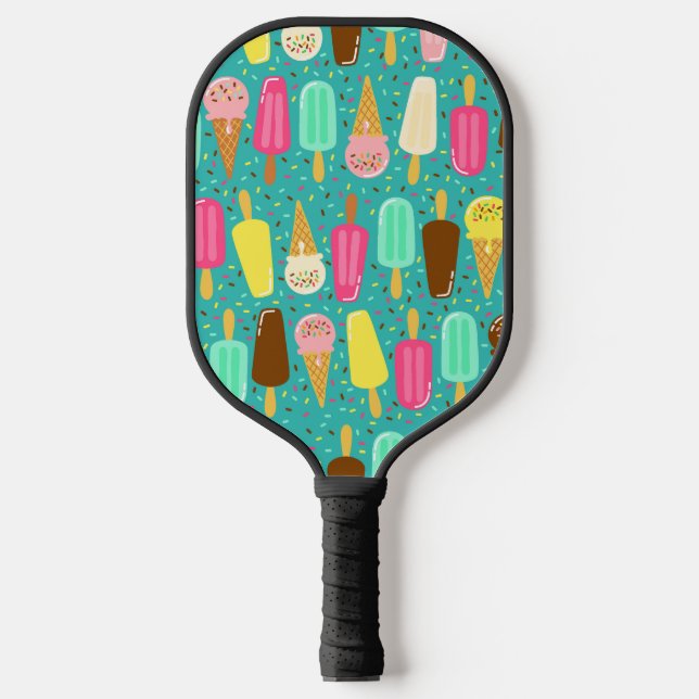 Raquette De Pickleball Colorful Ice Cream Pattern Summer  (Recto)