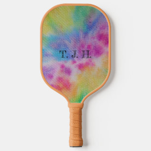 Raquette De Pickleball Conception Abstraite de teinture arc-en-ciel