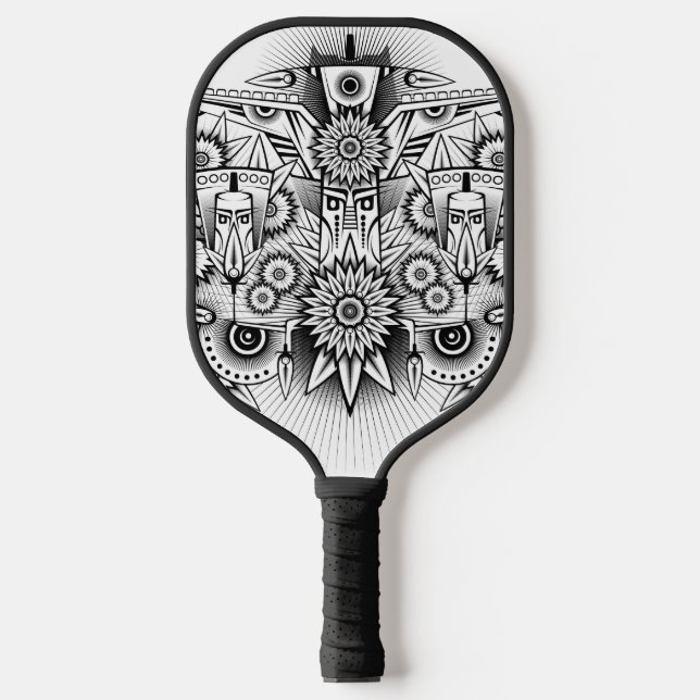 Raquette De Pickleball Conception artistique tribale (Recto)