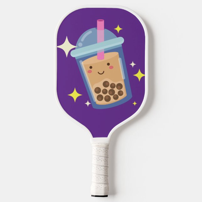 Raquette De Pickleball Conception de Bubble Tea Heureux Mignon  (Verso)