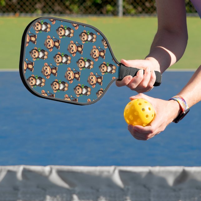 Raquette De Pickleball Conception de motif singe bleu  (Insitu)