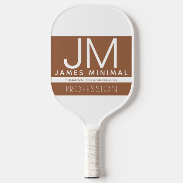 Raquette De Pickleball Conception professionnelle moderne et minimale | B (Recto)