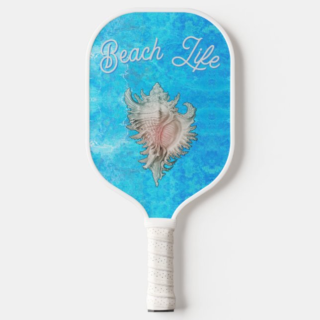 Raquette De Pickleball Conch Shell "Beach Life" (Recto)